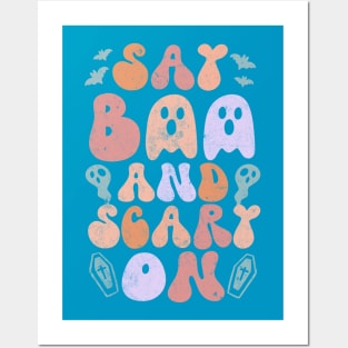 Say boo and scary on Posters and Art